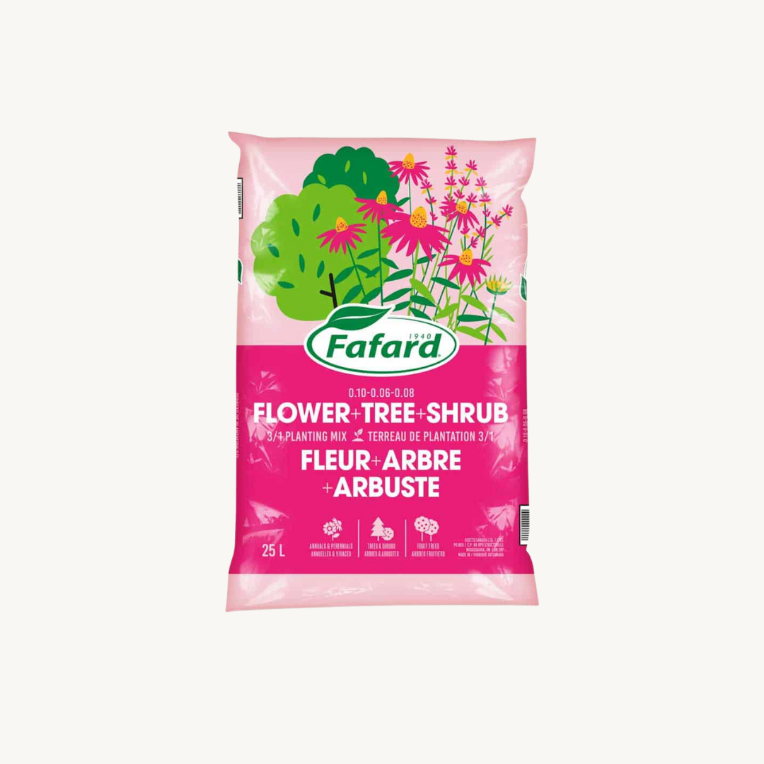 Terreau - Fleurs + Arbres + Arbustes - 3 en 1 - Fafard